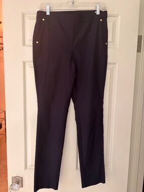 Anne Klein stretch pull on Navy Pant.